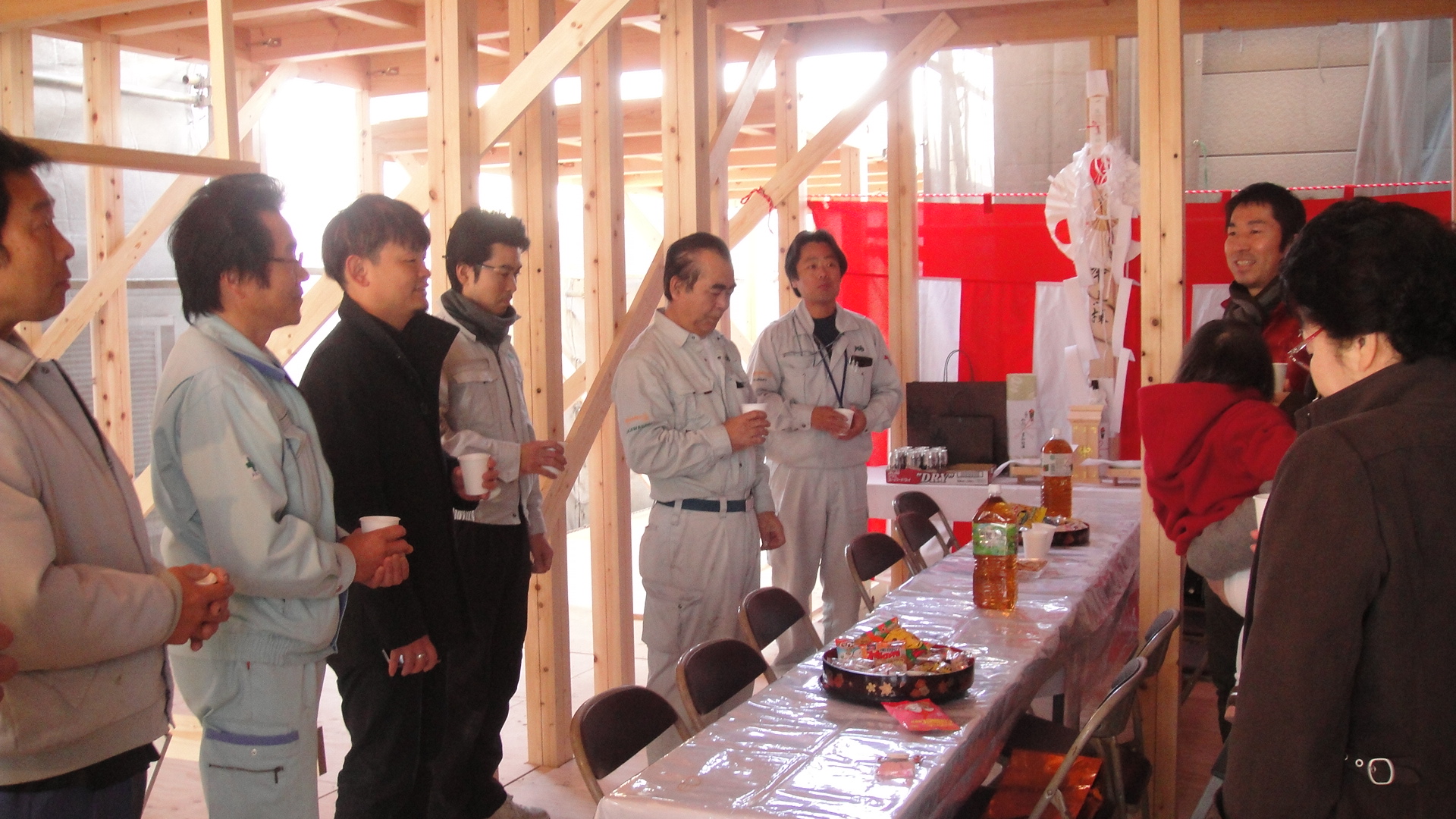 東生野の家・上棟式